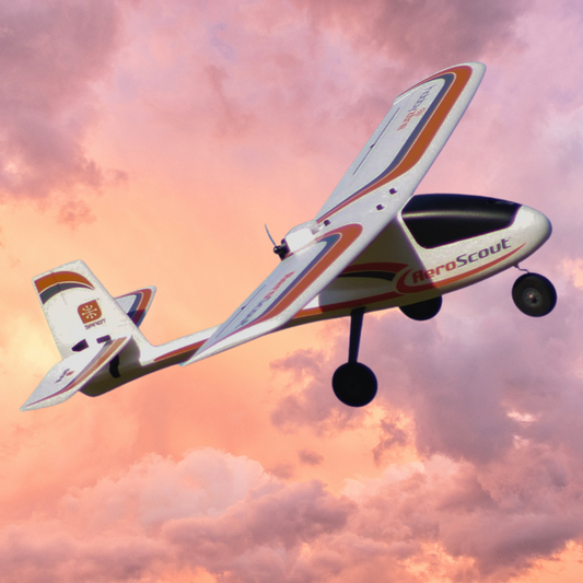 HobbyZone AeroScout S 2 1.1m Beginner RC Trainer Airplane – SAFE Technology, RTF
