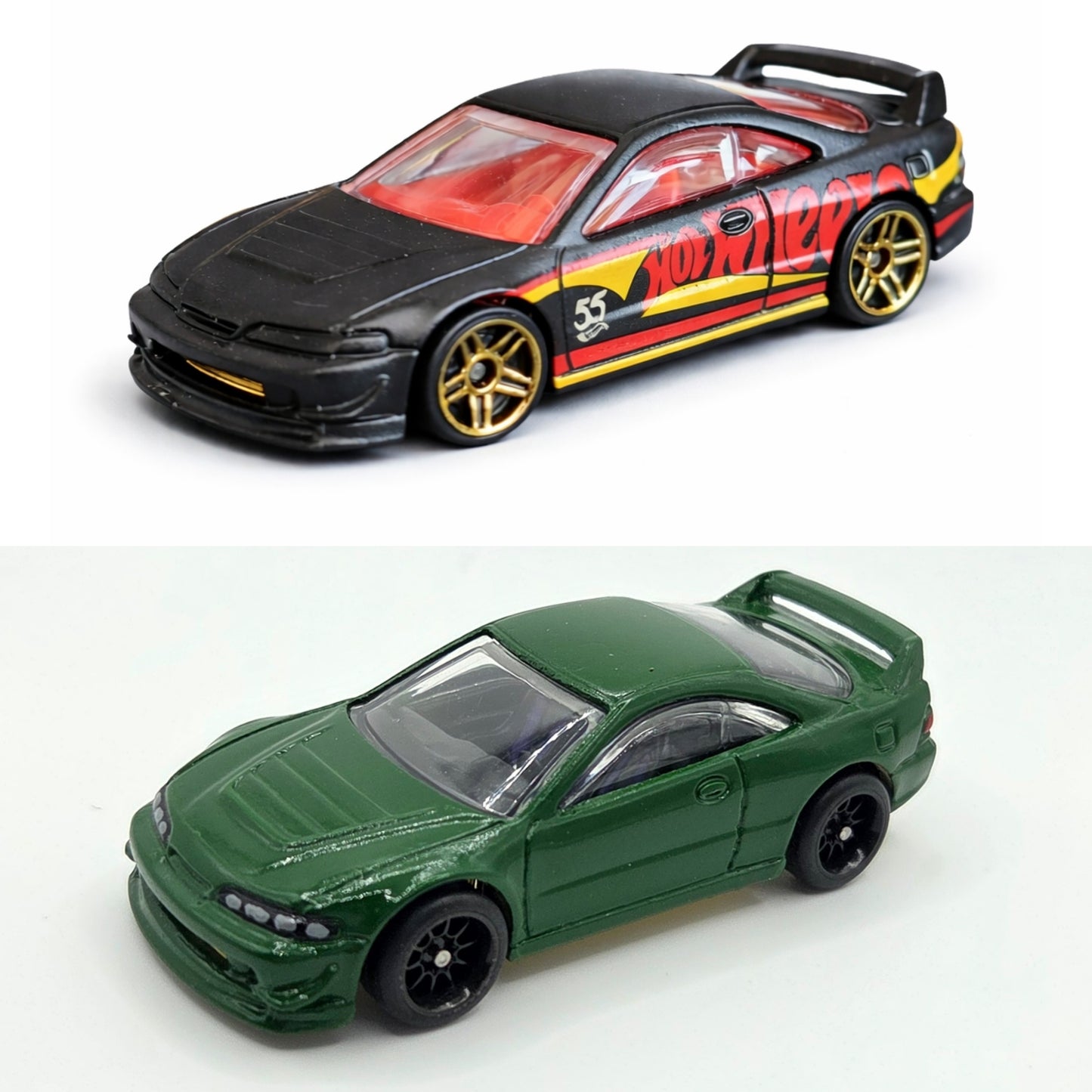 Custom 2001 Acura Integra GSR - Racing Green with Black Wheels - Signed Display Case