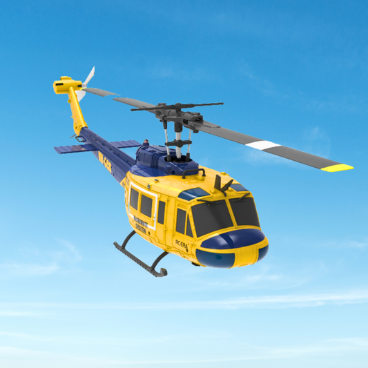 C032 1:48 Scale UH-1 Huey RC Helicopter – 6CH, Flybarless, Scale Military Design