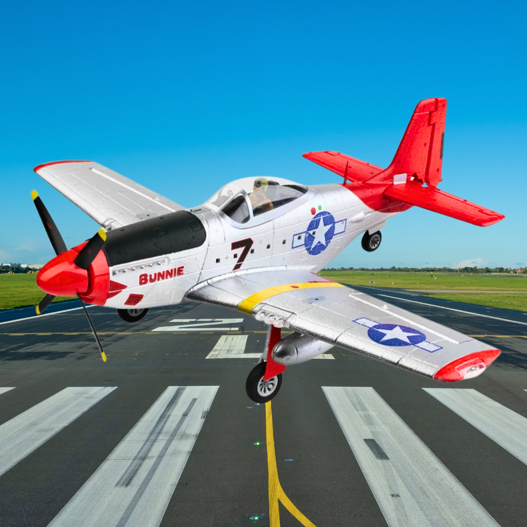 XK A280 P-51 Mustang 4CH RC Airplane – 560mm Wingspan, 3D/6G Gyro, Brushless RTF