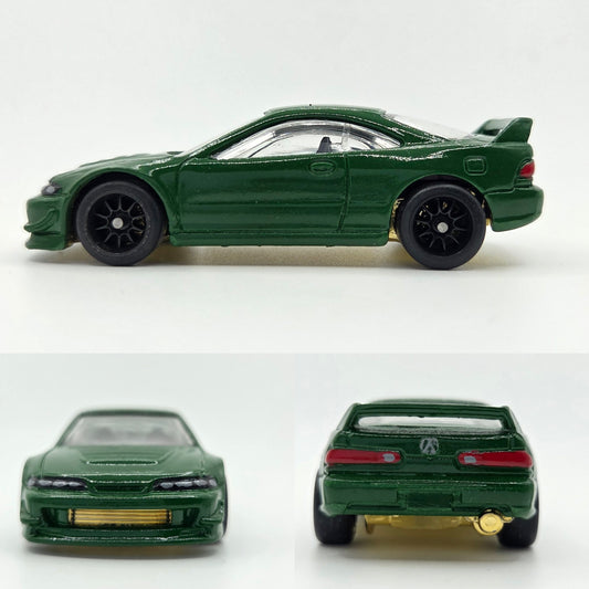 Custom 2001 Acura Integra GSR - Racing Green with Black Wheels - Signed Display Case